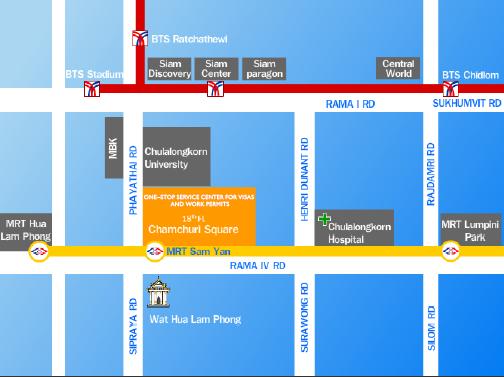 One Start One Stop Investment Center (OSOS)  Map
